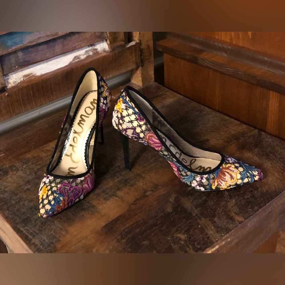 Sam Edelman, Hazel, Floral lace heels